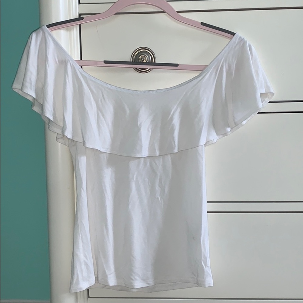 Garage off the shoulder shirt